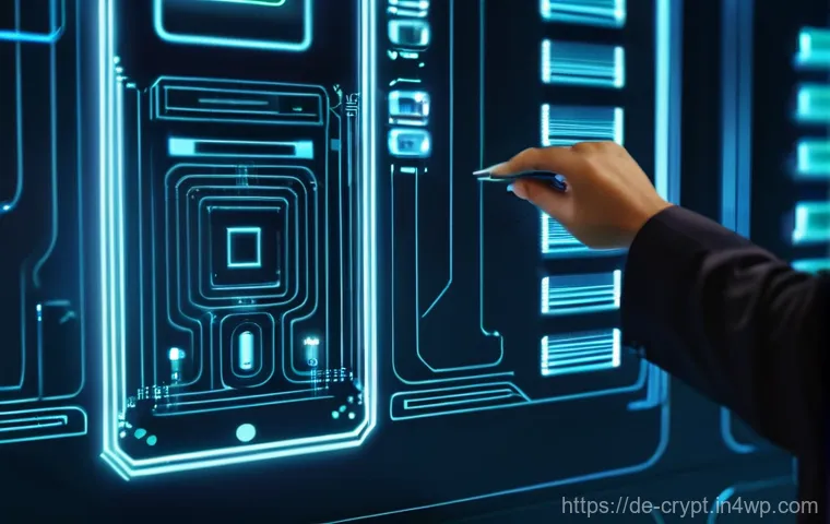 암호화폐 보안 전문가의 팁과 조언 - **Prompt 2: "Navigating the Digital Minefield"**
    A cinematic, slightly cyberpunk-style image of ...