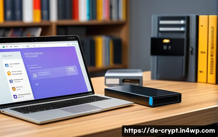 암호화폐 보안 규정 및 준수 사항 - A detailed, realistic scene of a modern German home office focused on cryptocurrency security: a per...