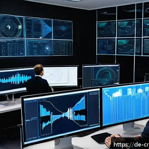보안 감사의 중요성과 실행 방법 - A modern German office setting with IT security professionals conducting a thorough cybersecurity au...